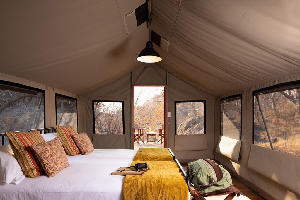 Abelana Game Reserve Safari Camp Luxury Tent Bedroom